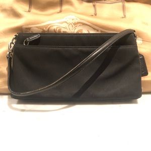 Black Nylon Coach Shoulder Bag
